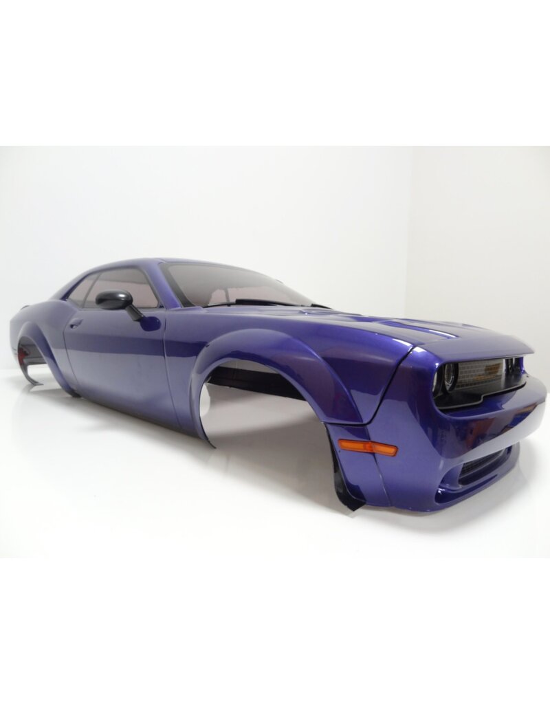 PRIMAL RC PRCR0117PP 1/5 SCALE CHALLENGER COMPLETE MAIN BODY SET: PLUM CRAZY