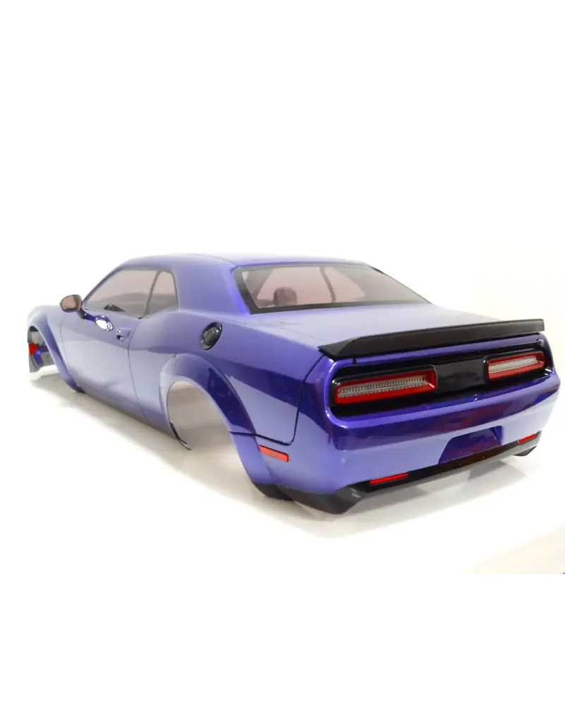 PRIMAL RC PRCR0117PP 1/5 SCALE CHALLENGER COMPLETE MAIN BODY SET: PLUM CRAZY