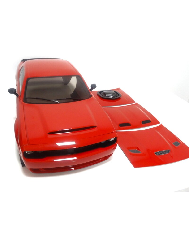 PRIMAL RC PRCR0117RD 1/5 SCALE CHALLENGER COMPLETE MAIN BODY SET TORRED