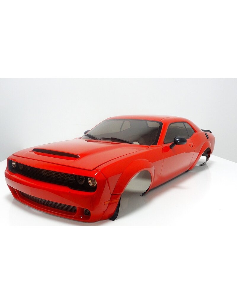 PRIMAL RC PRCR0117RD 1/5 SCALE CHALLENGER COMPLETE MAIN BODY SET TORRED