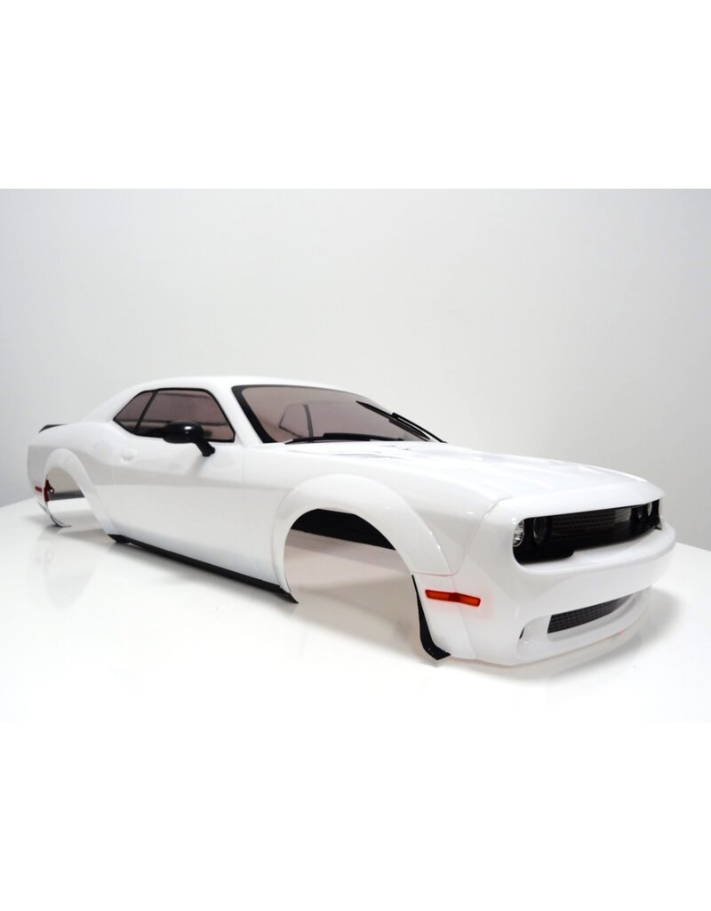 PRIMAL RC PRCR0117WT 1/5 SCALE CHALLENGER COMPLETE MAIN BODY SET WHITE-KNUCKLE