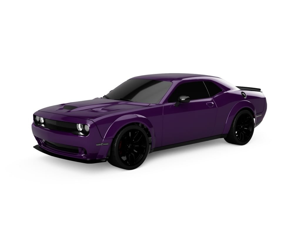 PRCHA-P 1/5 SCALE DODGE CHALLENGER GAS RTR PLUM CRAZY My Tobbies