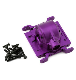 TREAL TRLX0043WQ3ZX LOSI MINI LMT ALUMINUM CENTER DIFFERENTIAL GEAR BOX HOUSING (PURPLE)