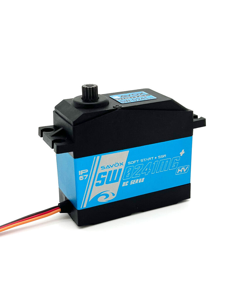 SAVOX SAVSW0241MGP WATERPROOF 1/5TH SCALE DIGITAL SERVO WITH SOFT START, 0.17SEC / 555OZ @ 7.4V