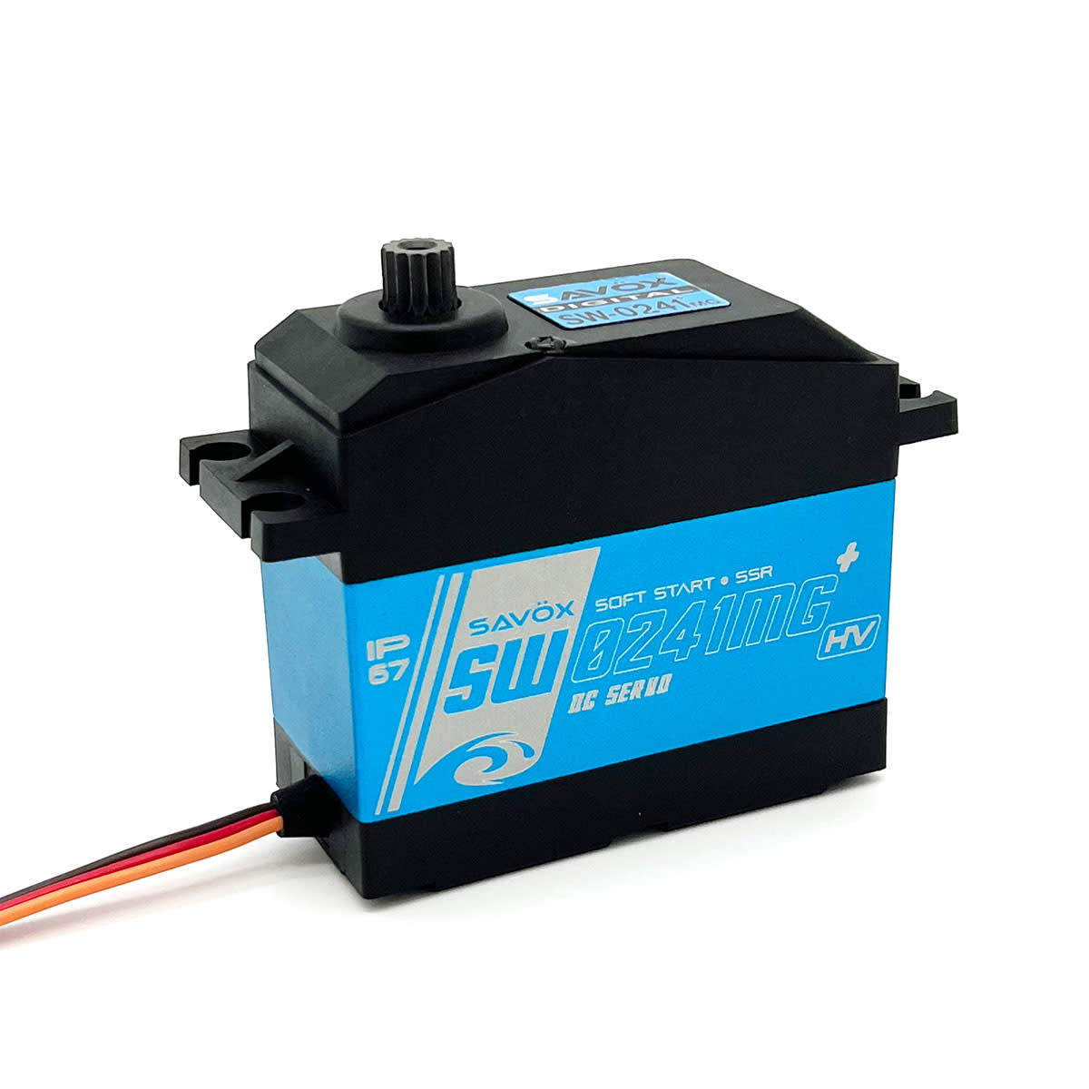 SAVSW0241MGP WATERPROOF 1/5TH SCALE DIGITAL SERVO WITH SOFT START, 0.17SEC / 555OZ @ 7.4V