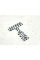 PN RACING PN MR3001S MM SILVER CARBON FIBER T-PLATE #3 FOR MR-03, MR-04