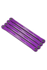 TREAL TRLX0043G4RC5 LOSI MINI LMT ALUMINUM UPPER SUSPENSION LINKS (PURPLE) (4)