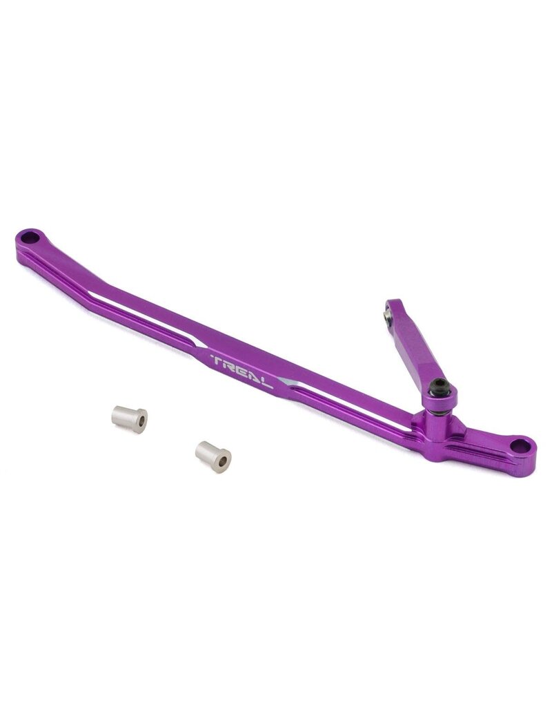 TREAL TRLX00430S871 LOSI MINI LMT ALUMINUM STEERING LINKS (PURPLE)