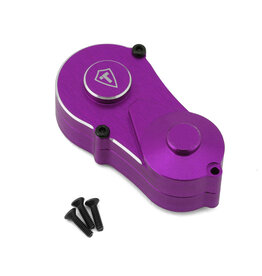 TREAL TRLX0044AZC47 LOSI MINI LMT ALUMINUM OUTER TRANSMISSION GEARBOX HOUSING COVER (PURPLE)
