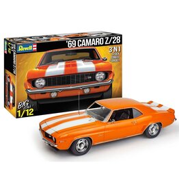 REVELL RMX12812 1/12 SCALE 1969 CHEVY CAMARO 3-N-1 PLASTIC MODEL KIT