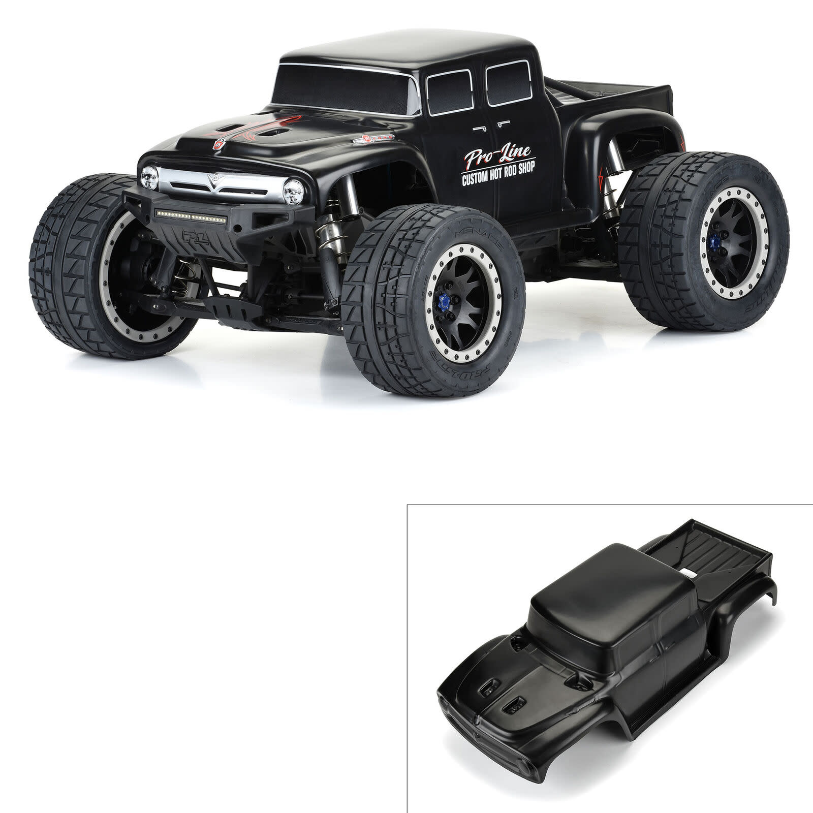 PRO361018 1/5 PRECUT F-100 BASH ARMOR FOR X-MAXX: BLACK