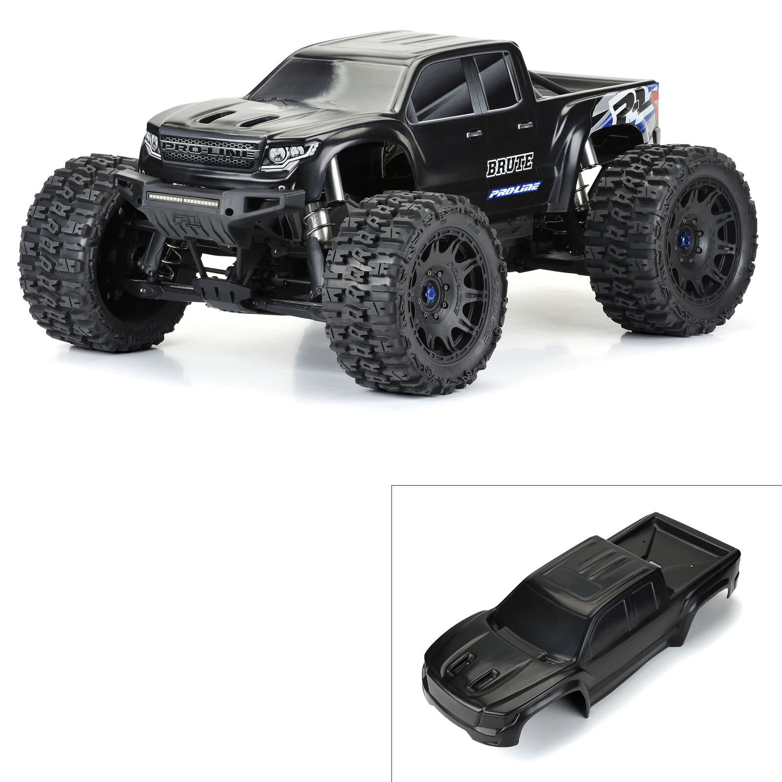 PRO351318 1/5 PRECUT BRTUE BASH ARMOR BLACK FOR X-MAXX