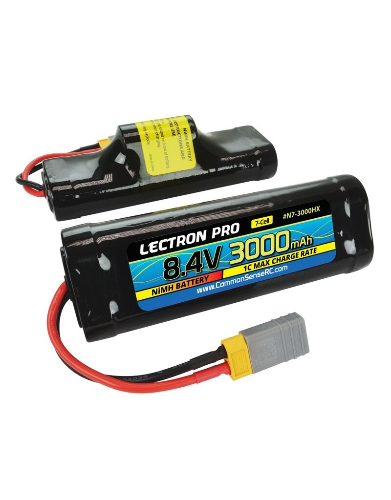 LECTRON PRO LECTRON PRO 8.4V NIMH 3000MAH HUMP PACK BATTERY: XT60 W/ TRAXXAS