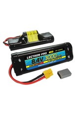 LECTRON PRO LECTRON PRO 8.4V NIMH 3000MAH HUMP PACK BATTERY: XT60 W/ TRAXXAS