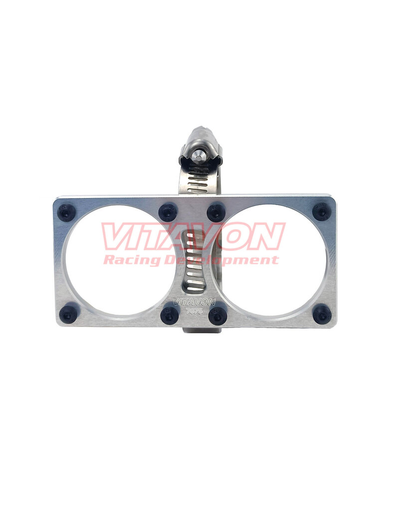VITAVON VTNDBXL178 ALU7075 DUAL 40MM FAN HOLDER & BELT LOCK DIA 56-70MM