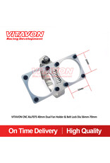VITAVON VTNDBXL178 ALU7075 DUAL 40MM FAN HOLDER & BELT LOCK DIA 56-70MM