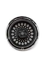DS RACING DSC-DE-314 ELEMENT MESH DRIFT WHEELS (BLACK W/CHROME LIP & BLACK RIVETS) (ADJUSTABLE OFFSET) W/12MM HEX (2)