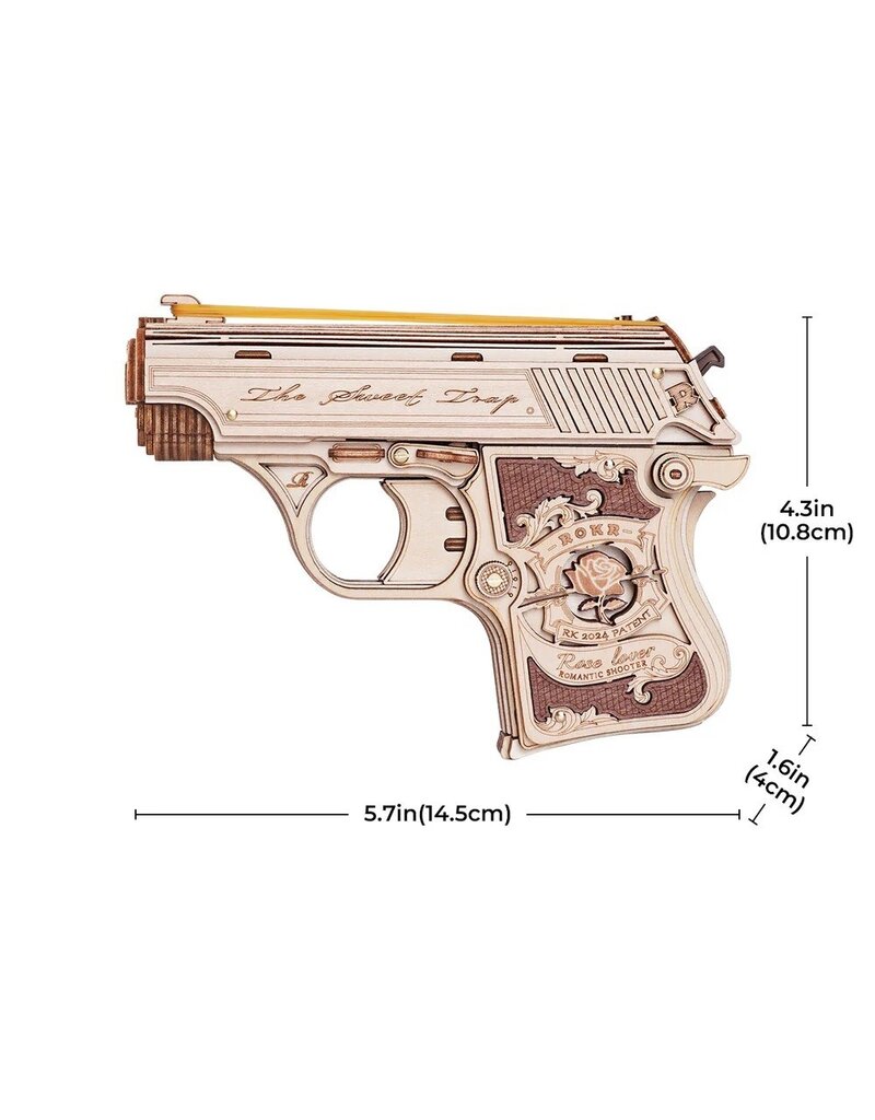 ROBOTIME ROELQ502 MINI GUN TOY WOODEN 3D PUZZLE