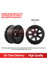 VITAVON VTNXOXOLW  LIGHT WEIGHT WHEEL COMES WITHOUT BEADLOCK RING WORKS WITH PLASTIC RING FROM PRO-LINE 10151-13 FOR ARRMA KRATON 8S/ LOSI DBXL ,SELLS AS ONE PAIR