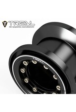 TREAL TRLX004D66RPZ 7075 ALUMINUM BEADLOCK WHEELS FOR TRAXXAS® TRX-4MT™ (BLACK/BLACK) (4)