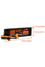 SPEKTRUM SPMX323S30 3200MAH 3S 11.1V SMART G2 LIPO 30C: IC3