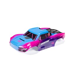 ARRMA ARA-1627 SENTON 4X4 CLIPLESS PAINTED DECALED TRIMMED BODY: BLUE