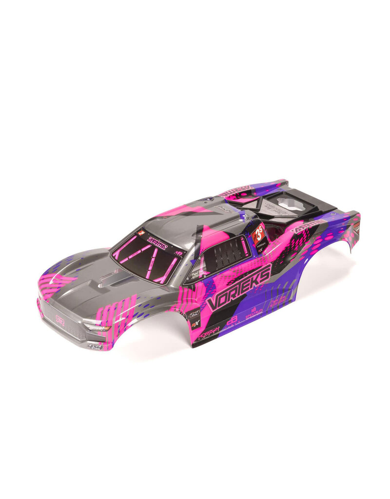 ARRMA ARA-2145 VORTEKS CLIPLESS PAINTED DECALED BODY: PURPLE