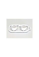 KYOSHO KYOMZH131W-W3B MULTI WHEEL II W/ WHITE 3 DEGREE OFFSET