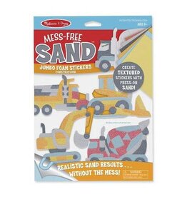 MELISSA & DOUG MD30041 MESS-FREE SAND JUMBO FOAM STICKERS CONSTRUCTION