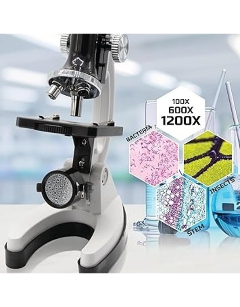DISCOVERY MINDBLOWN MICROSCOPE SET 48 PIECE WITH DURABLE METAL FRAMEWORK