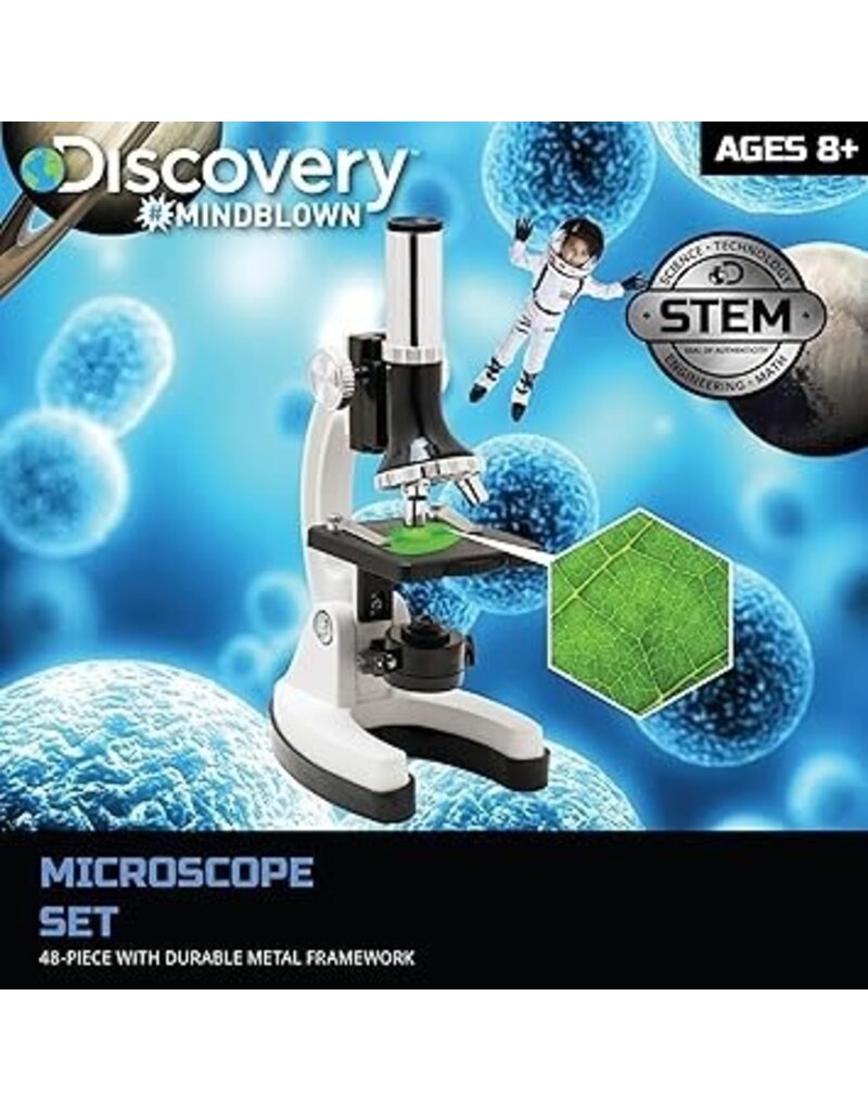 DISCOVERY MINDBLOWN MICROSCOPE SET 48 PIECE WITH DURABLE METAL FRAMEWORK