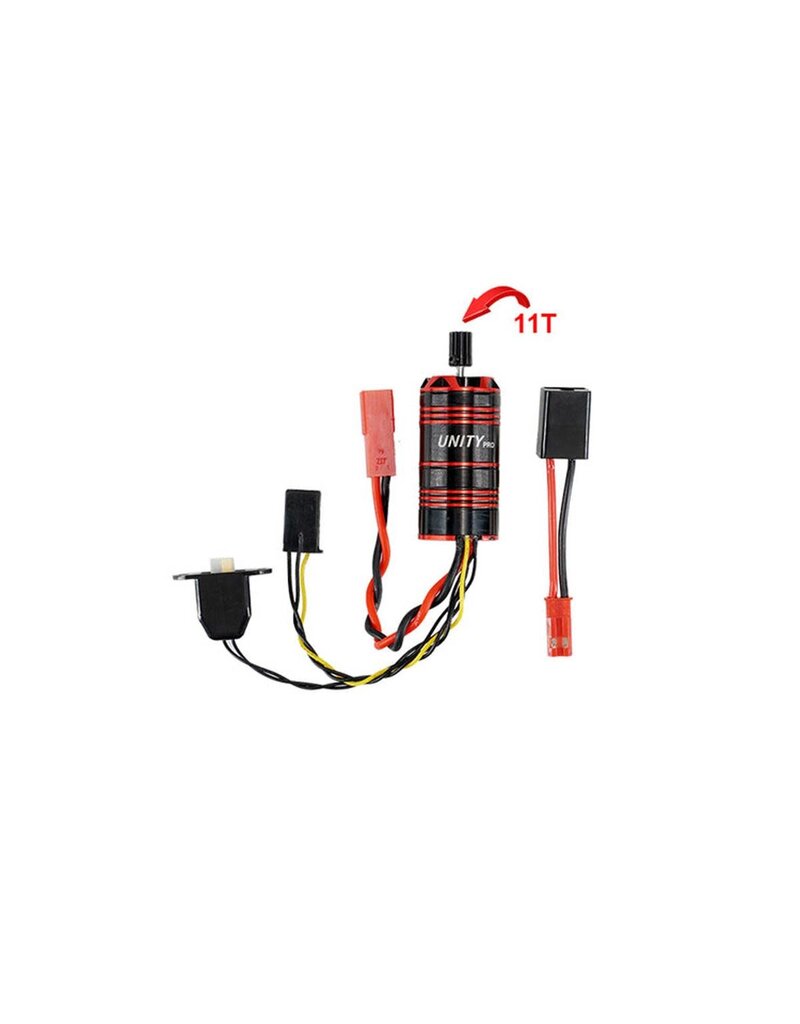 FURITEK FTK-FUR-2575 UNITY PRO 2-IN-1 MICRO FOC BRUSHLESS SYSTEM (3500KV) FOR TRAXXAS® TRX-4M