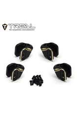 TREAL TRLX003KR93DB REDCAT ASCENT/GEN9 BRASS LOWER LINK MOUNTS (BLACK) (4) (44.4G)