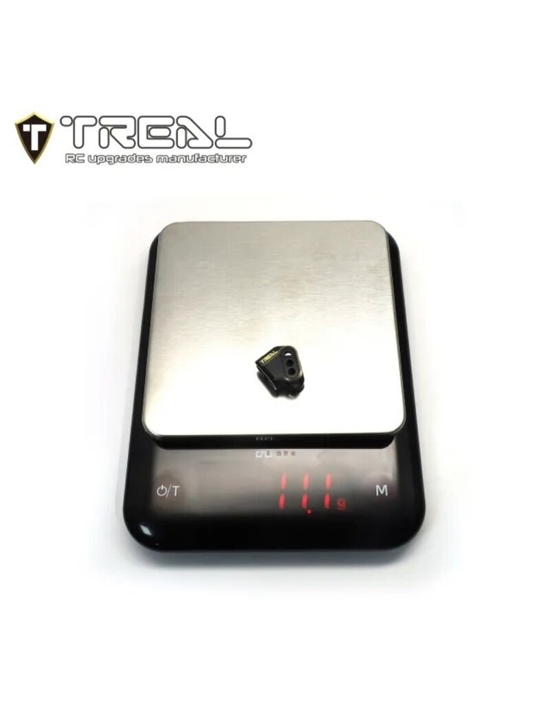 TREAL TRLX003KR93DB REDCAT ASCENT/GEN9 BRASS LOWER LINK MOUNTS (BLACK) (4) (44.4G)