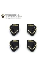 TREAL TRLX003KR93DB REDCAT ASCENT/GEN9 BRASS LOWER LINK MOUNTS (BLACK) (4) (44.4G)