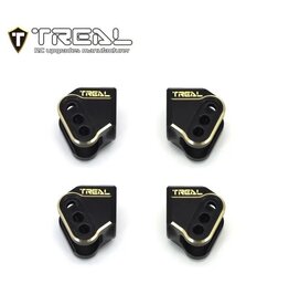TREAL TRLX003KR93DB REDCAT ASCENT/GEN9 BRASS LOWER LINK MOUNTS (BLACK) (4) (44.4G)
