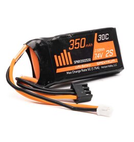 SPEKTRUM SPMX3502S30 2S LIPO 7.4V 350MAH 30C BATTERY: PH2.0