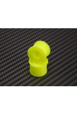 PN RACING PN MA4089R14-19 AWD DELRIN FORMULA 14X19MM FLANGED REAR WHEELS: YELLOW (2)