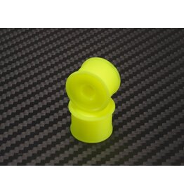 PN RACING PN MA4089R14-19 AWD DELRIN FORMULA 14X19MM FLANGED REAR WHEELS: YELLOW (2)