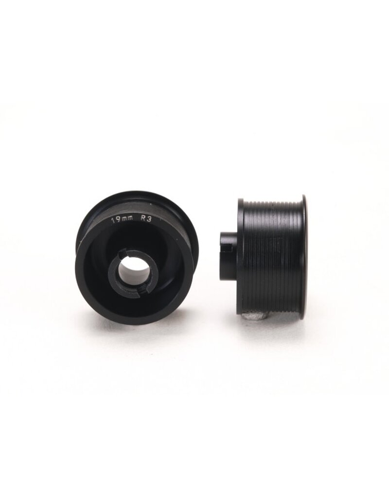 PN RACING PN MR2088R3-19 MINI-Z 2WD MACHINE CUT DELRIN BLACK FORMULA 11X19MM FLANGED WHEEL R3