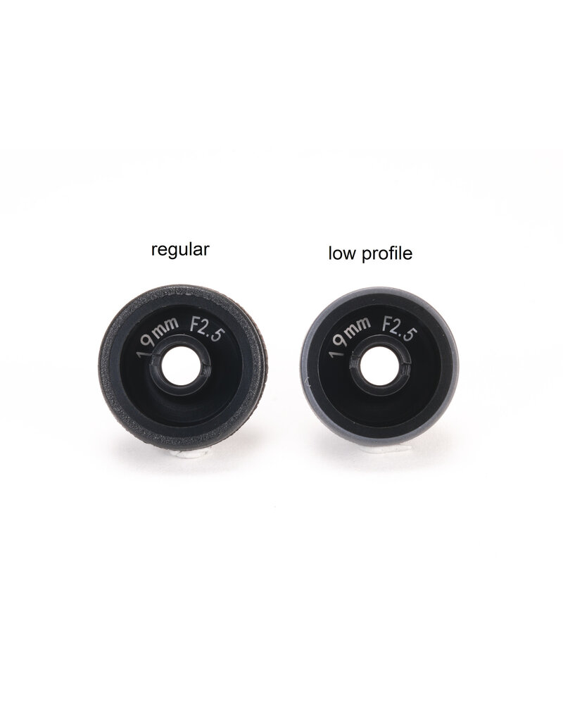 PN RACING PN MR2088F05 2WD DELRIN FORMULA 8.5X19MM FLANGED FRONT WHEELS 0.5MM OFFSET: BLACK (2)