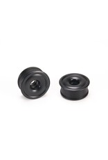 PN RACING PN MR2088F05 2WD DELRIN FORMULA 8.5X19MM FLANGED FRONT WHEELS 0.5MM OFFSET: BLACK (2)