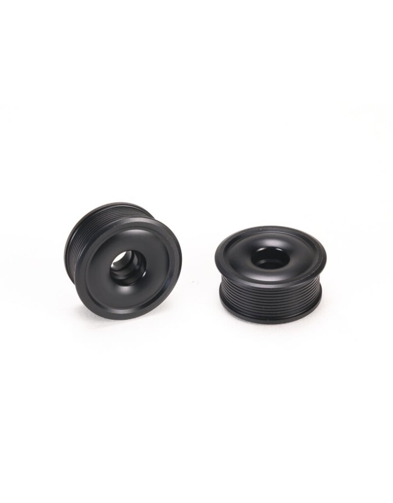 PN RACING PN MR2088F05 2WD DELRIN FORMULA 8.5X19MM FLANGED FRONT WHEELS 0.5MM OFFSET: BLACK (2)