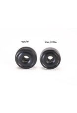 PN RACING PN MR2088F05 2WD DELRIN FORMULA 8.5X19MM FLANGED FRONT WHEELS 0.5MM OFFSET: BLACK (2)