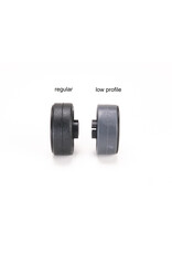 PN RACING PN MR2088F05 2WD DELRIN FORMULA 8.5X19MM FLANGED FRONT WHEELS 0.5MM OFFSET: BLACK (2)