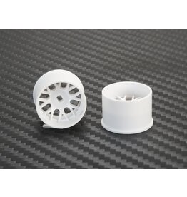 PN RACING KEN PN488WR14 MINI-Z AWD MACHINE CUT BBS REAR WHEEL R14MM WHITE