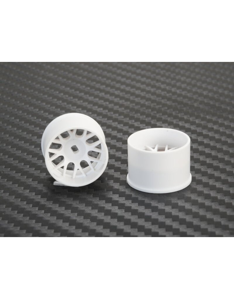 PN RACING KEN PN488WR14 MINI-Z AWD MACHINE CUT BBS REAR WHEEL R14MM WHITE