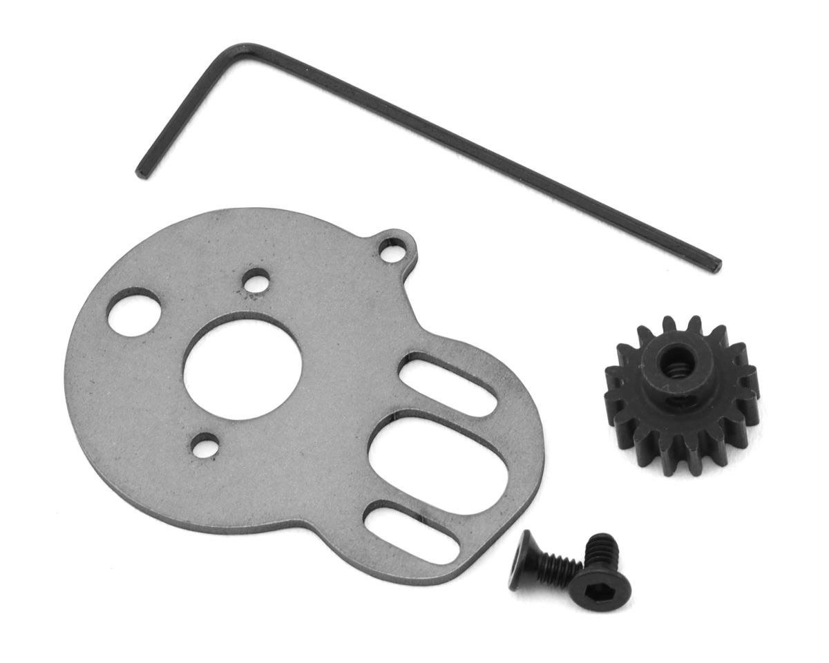 FTK-FUR-2621 MICRO-B CNC STEEL 16T PINION GEAR & MOTOR MOUNT