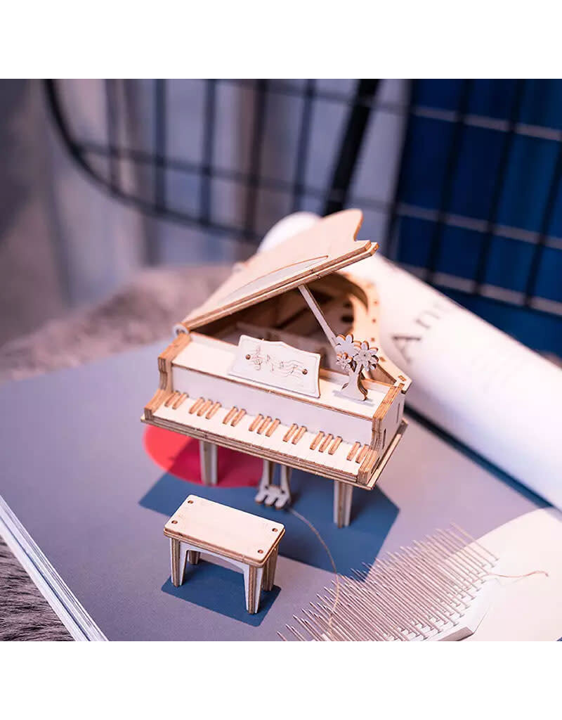 ROBOTIME ROETG402 CLASSIC 3D WOOD PUZZLES; GRAND PIANO