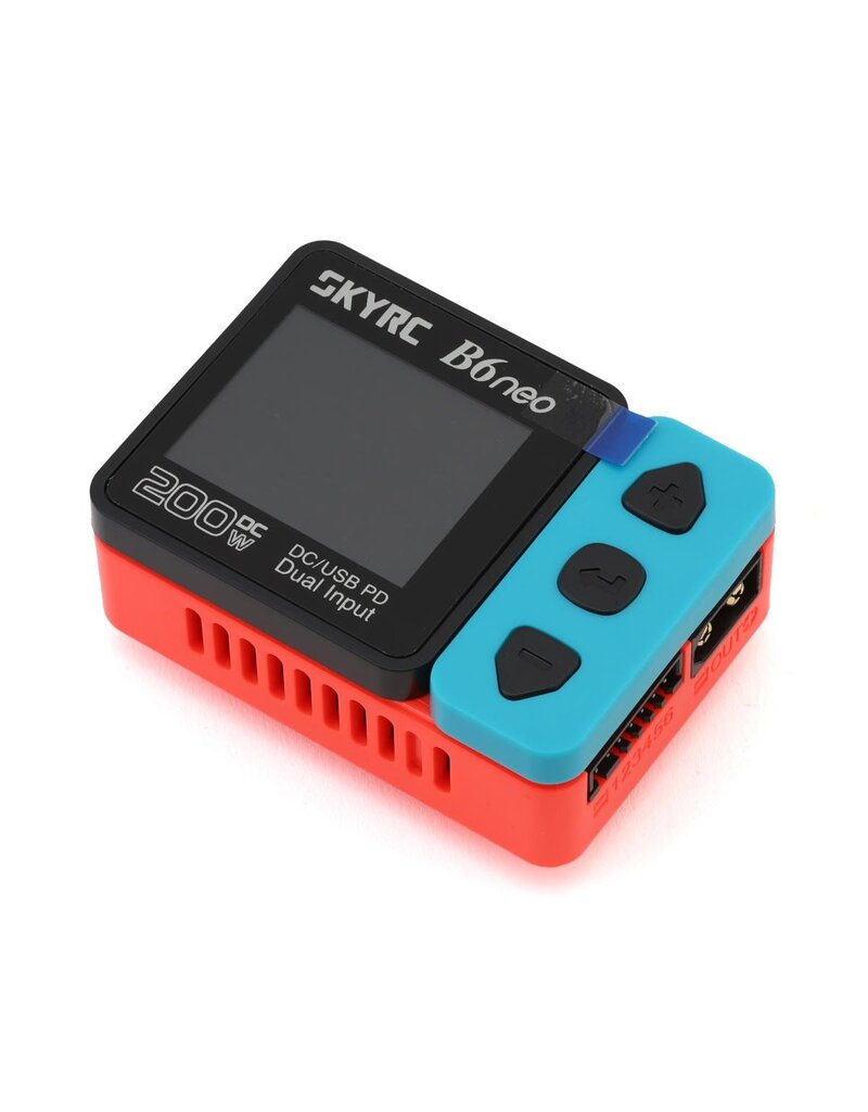 SKYRC SKY-100198-01 B6NEO LIPO/LIHV/LIFE DC BATTERY CHARGER (6S/10A/200W) (RED/BLUE)